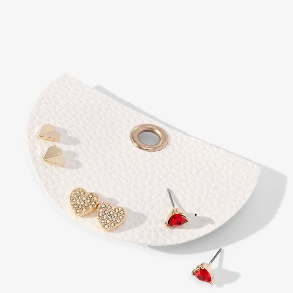 Trio of Heart Earrings